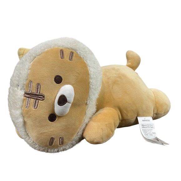Miniso Mini Family Valentines Day Series Lying Ice Cream Tiger Stuffed Plush 14" - Picture 1 of 7
